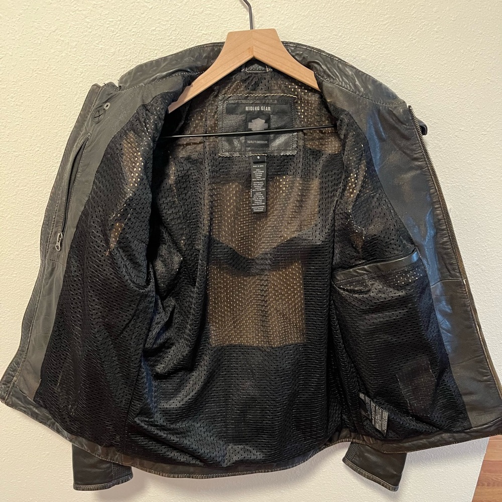 Harley-Davidson Men’s Leather Riding Jacket - Picture 8 of 8